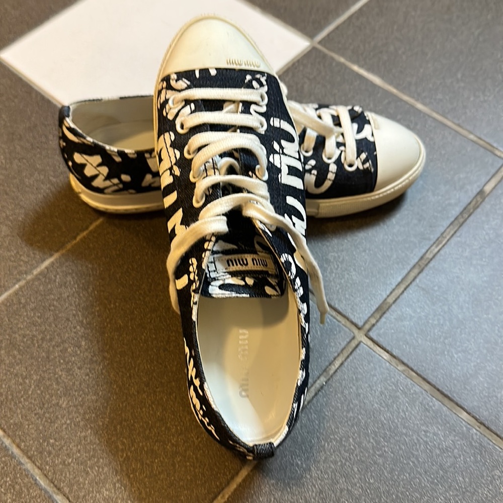 Miu Miu Sneakers, Size 37.5, Condition Inside Lik… - image 2